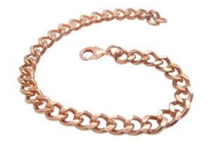 women's 6 1/2 inch solid copper link bracelet cb644g - 5/16 of an inch wide.