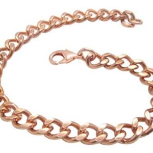 Women's 6 1/2 Inch Solid Copper Link Bracelet CB644G - 5/16 of an inch wide.