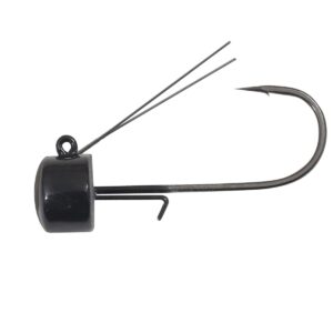 northland fishing tackle elite series weedless nedster jig for smallmouth, largemouth, & spotted bass jig, black, 5/16 oz 1/0 hook, 2/card