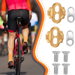 Bike Cleat Set, Bike Cleats, Metal Bicycle Cleats, Pedal Cleats, Cycling Clips for Shoes, MTB Pedal Cleats Designed for Indoor Cycling, Outdoor Road Cycling, Mountain Biking, Mallet Pedals