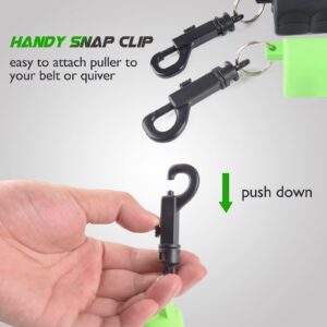 ELONG OUTDOOR 2PCS Archery Arrow Puller Silicone Gripper 3D Target Quick Release Remover Ergonomic Design Hand Saver with Belt Clip for Removing Various Arrows