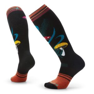 smartwool snowboard full cushion mushroom fabulous otc socks - women's black medium