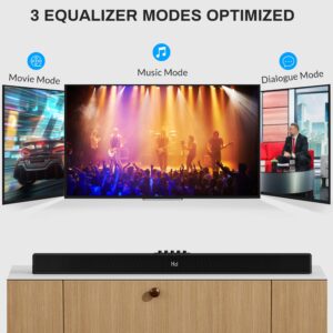 Larksound Karaoke Machine for Adults, with 2 Wireless Microphones, 2.1 Soundbar with Subwoofer, Bluetooth PA Speaker System, Sound Bar for TV, Home, Singing Party