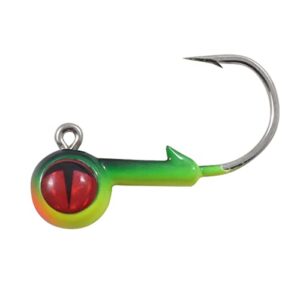 Northland Fishing Tackle Freshwater Tungsten Short Shank Fishing Jig for Bass, Walleye, Trout, and Many Others, Firetiger, 1/8 Oz 1/0 Hook, 2/Card