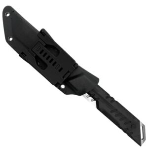 Tactical Knife Hunting Knife Survival Knife D2 Tanto Blade G10 Handle Kydex Sheath Molle Clip Fixed Blade Knives Camping Accessories Camping Gear Survival Kit Survival Gear And Equipment Tactical Gear Hunting Gear EDC Knife EDC Gear 40284 (Silver TKF216SL