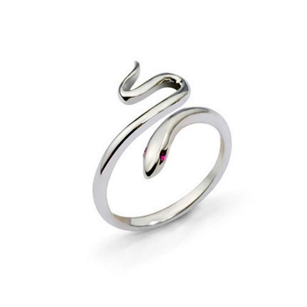 Silver Snake Shape Opening Finger Ring Adjustable Women Jewelry Party Gift New Released