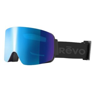 revo goggles no. 9 x bode miller: interchangable supernova+ photochromic lens, blue frame with blue water lens