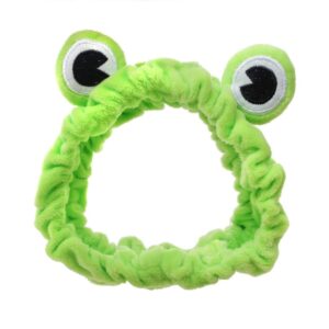 Hwotcwot Frog Eye Makeup Headband, Elastic Hair Band for Face Washing and Makeup Application