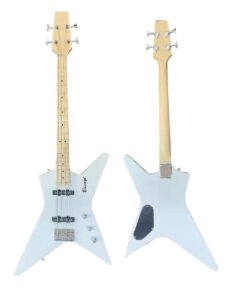 4 string bass short scale bolt on (white)