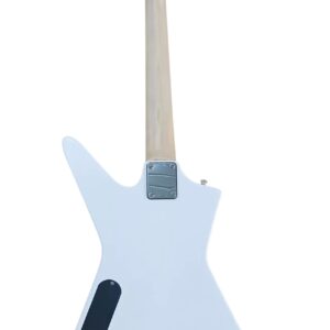 4 String Fretless Short Scale Bolt On Bass (White)