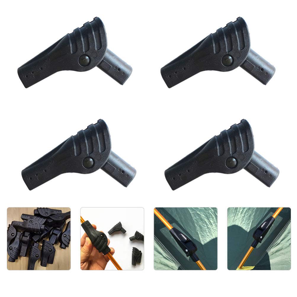 Umbrella Tent 4pcs Tent Support Joint Folding Canopy Tent Coupling Connectors Portable Tent Connector Parts Nylon Connector Tent Pole