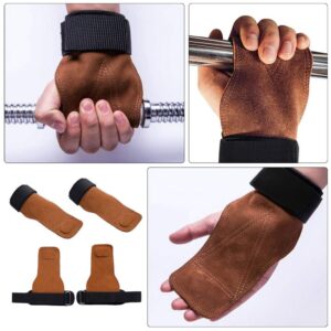 1 Pair Palm Protector Up Bar Hand Grips Gymnastics Gloves Workout Grips Palm Grips Gymnastics Hand Grips Weightlifting Palm Guard Weight Lifting Gloves Strap Cross Handle Man Sbr