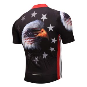 Cycling Jersey Mens Bike Summer Top Shirts Breathable Quick Dry Clothing America USA Size XXL