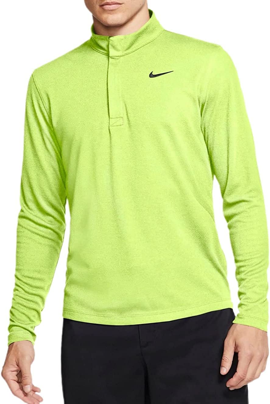 Nike Men's Dri-fit Victory Half-Zip Top (as1, Alpha, x_l, Regular, Regular, Lemon Twist, X-Large)