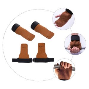 1 Pair Palm Protector Up Bar Hand Grips Gymnastics Gloves Workout Grips Palm Grips Gymnastics Hand Grips Weightlifting Palm Guard Weight Lifting Gloves Strap Cross Handle Man Sbr