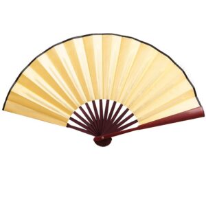 Folding Lace Fan Floral Held Dancing Silk Hand Fan Party Chinese Unisex Wedding Accessory Womens Strapless Push up Bra Yellow