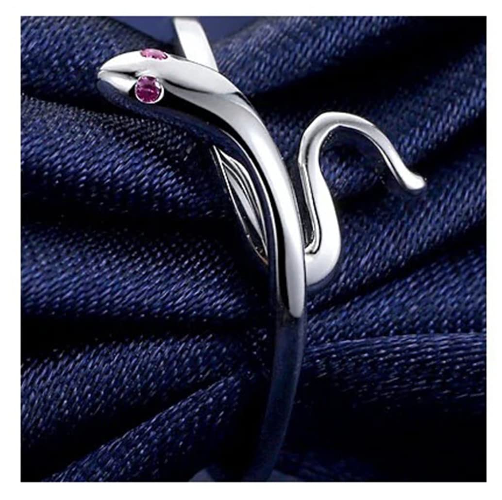 Silver Snake Shape Opening Finger Ring Adjustable Women Jewelry Party Gift New Released