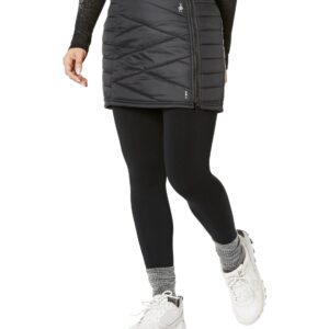 Smartwool Women's Smartloft Merino Wool Mid Rise Zip Skirt (Regular Fit), Black, Medium