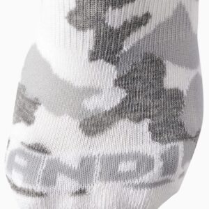 AND1 Men's Socks - Athletic Cushion Crew Socks (24 Pack), Size 6-12.5, White Camo