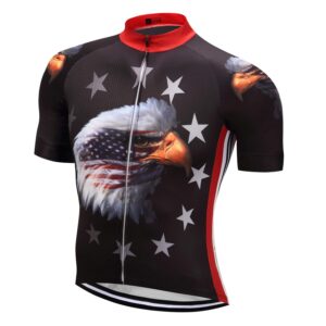 cycling jersey mens bike summer top shirts breathable quick dry clothing america usa size xxl