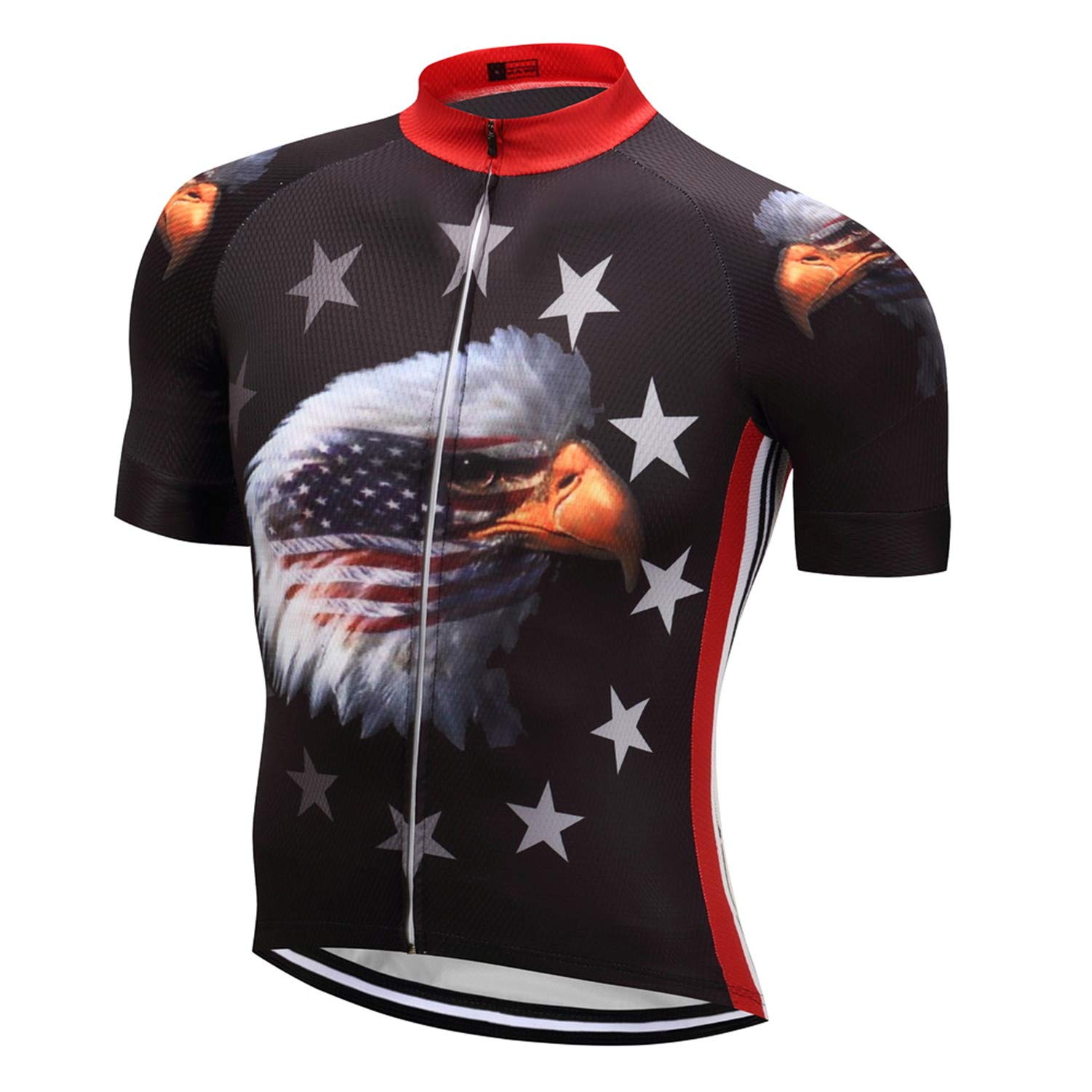 Cycling Jersey Mens Bike Summer Top Shirts Breathable Quick Dry Clothing America USA Size XXL