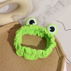 Hwotcwot Frog Eye Makeup Headband, Elastic Hair Band for Face Washing and Makeup Application