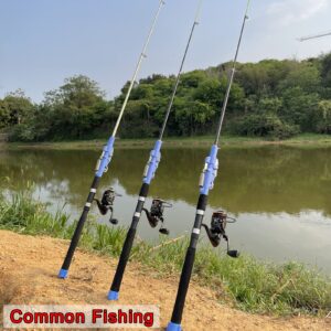 CAIGAO Automatic Fishing Rod Telescopic Fishing Pole，Portable Comfortable EVA Handle, Travel Fishing Pole for Bass Trout Fishing