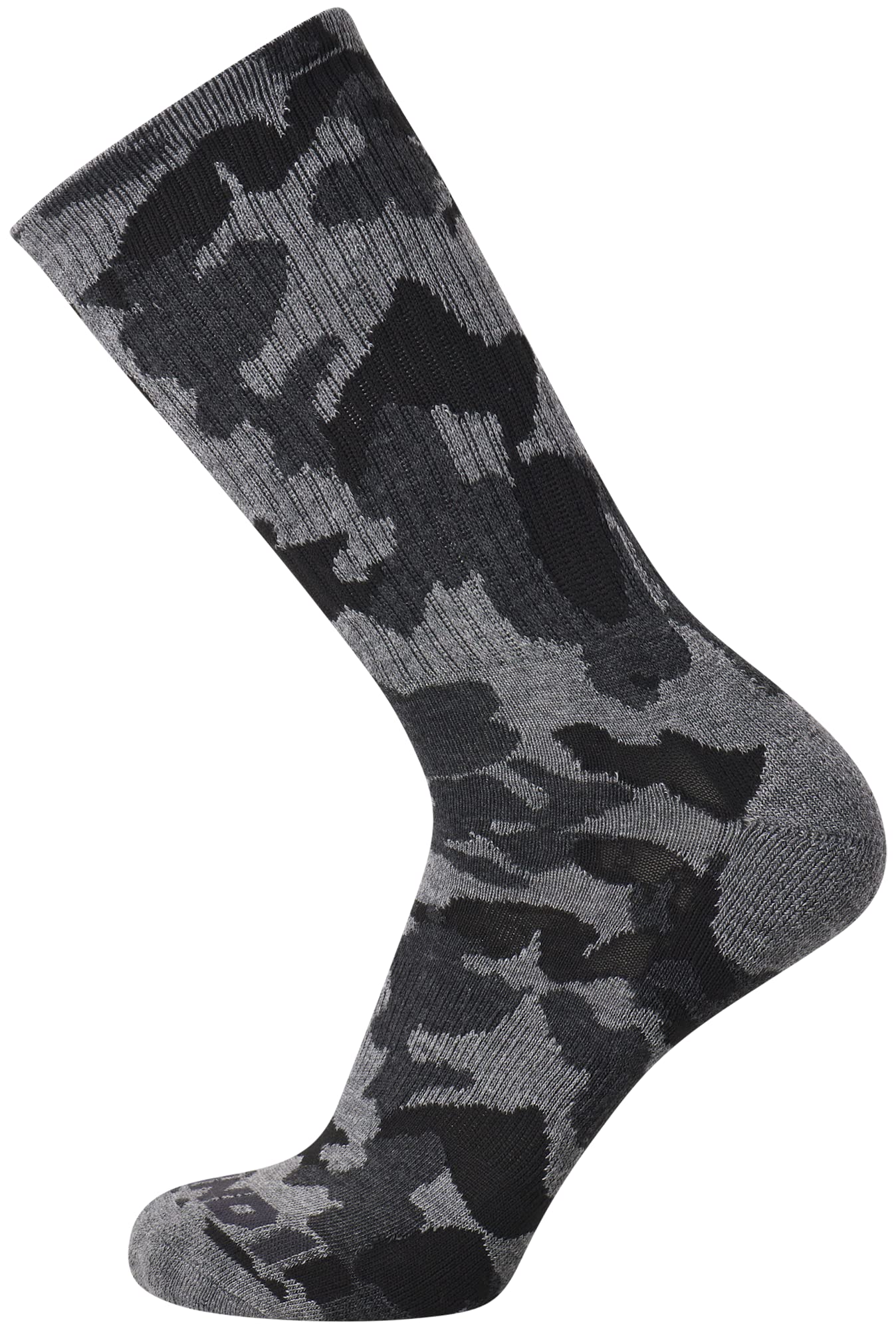 AND1 Men's Socks - Athletic Cushion Crew Socks (24 Pack), Size 6-12.5, Black Camo