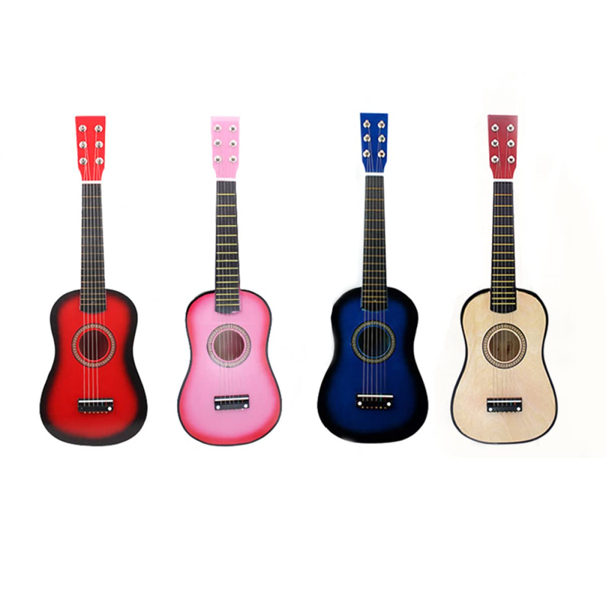 Toyvian 23 Guitar for Kids Ages 5-9 Guitar for Kids Ages 3-5 Kids Acoustic Guitar Beginner Guitar for Adults Ukulele for Beginners Small Birthday Favors for Adults Baby Aldult Bamboo