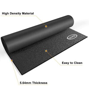 CXWXC Bike Mat 31.5" x 59"- Exercise Spin Peloton Bike Mat - Heavy Duty Cycling Trainer Floor Mat for Treadmill Spin, Peloton, Stationary, Exercise Bike