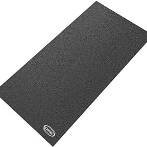 CXWXC Bike Mat 31.5" x 59"- Exercise Spin Peloton Bike Mat - Heavy Duty Cycling Trainer Floor Mat for Treadmill Spin, Peloton, Stationary, Exercise Bike