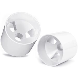 ZLY 2PCS Golf Hole Cup,ABS Ivory White Plastic Golf Cups,Dimension 4" Depth, Diameter 4 1/4 inches,Fits PGAL|PGA|USGA Regulations,for Backyard Golf Practice