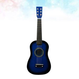 Toyvian 23 Guitar for Kids Ages 5-9 Guitar for Kids Ages 3-5 Kids Acoustic Guitar Beginner Guitar for Adults Ukulele for Beginners Small Birthday Favors for Adults Baby Aldult Bamboo