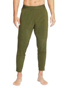 nike yoga men's pants,style: cu7378 (as1, alpha, l, regular, regular, rough green/black, large, regular)