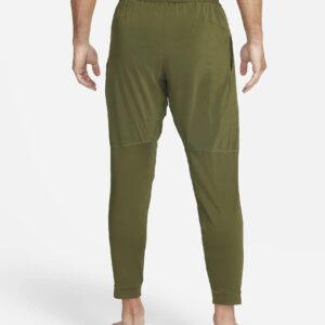 Nike Yoga Men's Pants,Style: CU7378 (as1, Alpha, l, Regular, Regular, Rough Green/Black, Large, Regular)