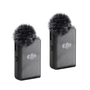 microphone windscreen wind muff compatible with dji mic wireless lavalier microphone,furry cover(2-pack)