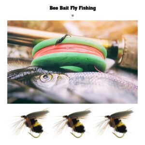 Create idea 20PCS Fly Fishing Lures Bionic Bee Baits Artificial Insect Lures Simulation Bass Lures for Trout Bass Salmon Fishing Tackle Fishing Gear