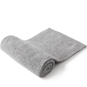 Villand 100% Cashmere Scarf for Women, Lightweight Cashmere Pashmina Wrap Scarf (Gray)