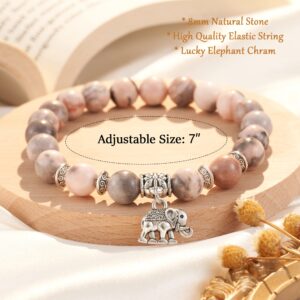 HGDEER Breast Cancer Gifts for Women, Motivational Encouragement Inspirational Gift Breast Cancer Awareness Bracelets