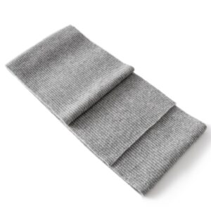 Villand 100% Cashmere Scarf for Women, Lightweight Cashmere Pashmina Wrap Scarf (Gray)