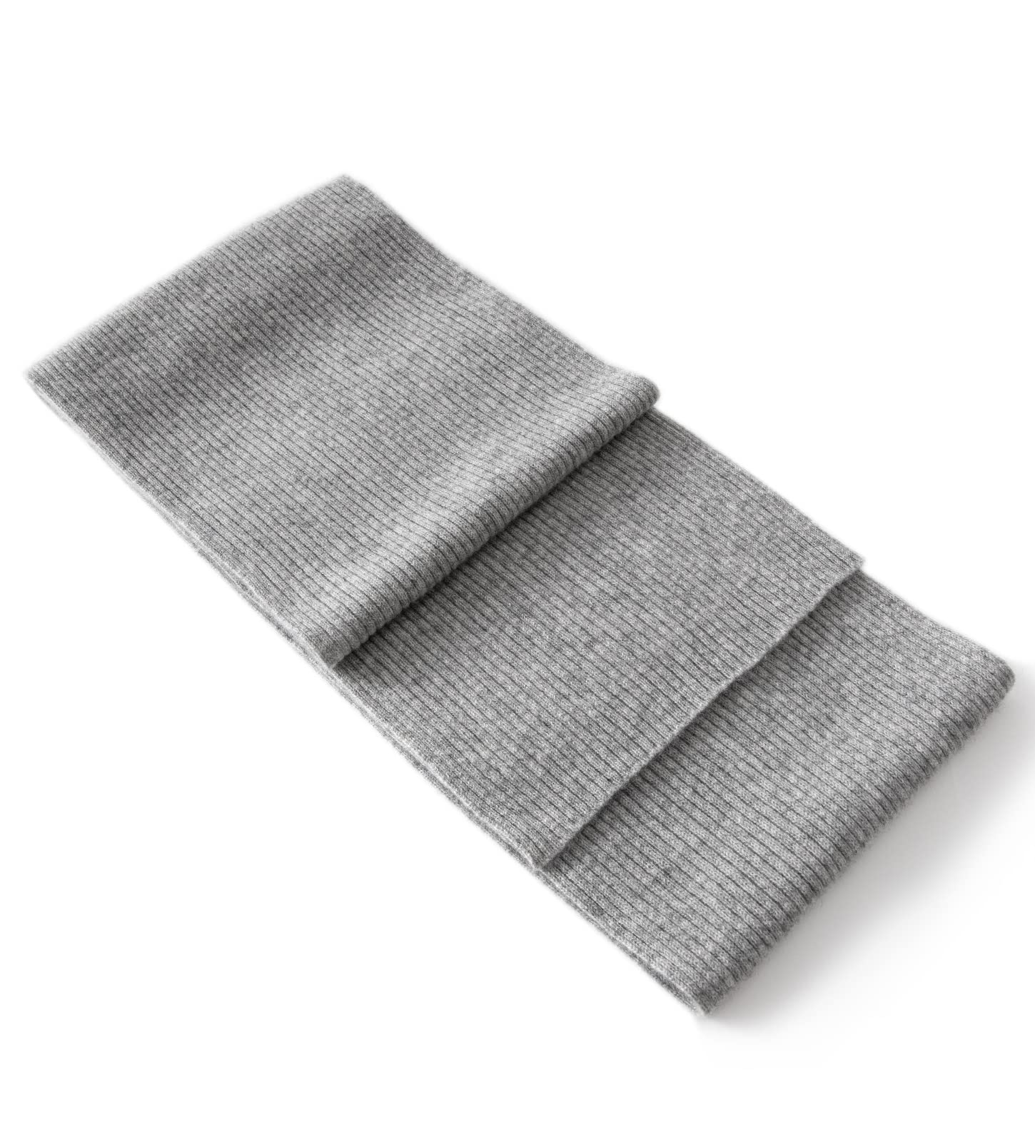 Villand 100% Cashmere Scarf for Women, Lightweight Cashmere Pashmina Wrap Scarf (Gray)