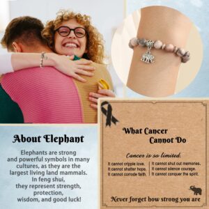 HGDEER Breast Cancer Gifts for Women, Motivational Encouragement Inspirational Gift Breast Cancer Awareness Bracelets