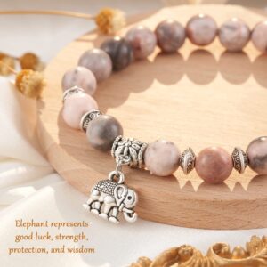 HGDEER Elephant Gifts for Women, Feel Better After Surgery Revovery Inspirational Bracelet Get Well Soon Gifts for Women