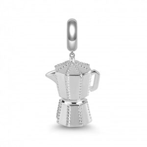 Coffee Pot Charm 925 Sterling Coffee Design Silver Birthday Mothers Day Mother Gifts Fit For Bracelet