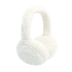 nasular kids winter earmuffs baby warm ear muff girls cute furry ear warmers boys foldable ear covers for cold weather (a-white)