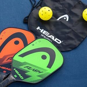 HEAD Flash Pickleball Pack - 2 Approved Paddles, 2 Outdoor Balls, Carry Sack