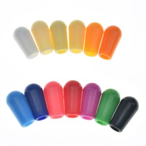 kaish 13pcs mixed colors american thread 3 way toggle switch tip switch cap knob for usa les paul pickup selector switch/switchcraft switch