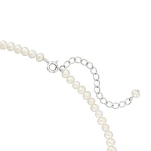 Ross-Simons 3.5-4.5mm Cultured Pearl Choker Necklace With Sterling Silver. 14 inches