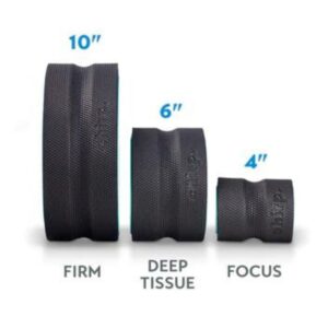 Chirp Wheel+ Foam Roller for Back Pain Relief, Muscle Therapy, and Deep Tissue Massage 10 and 12 Inch