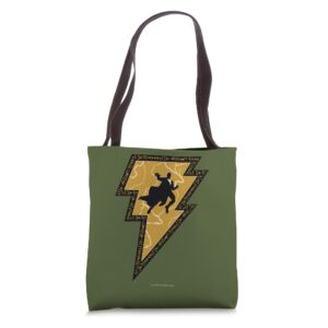 black adam the big bolt tote bag